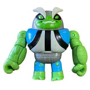 Ben 10 Slapback Poseable Action Figure 4" Ekoplektoid Humanoid Tortoise Omnitrix